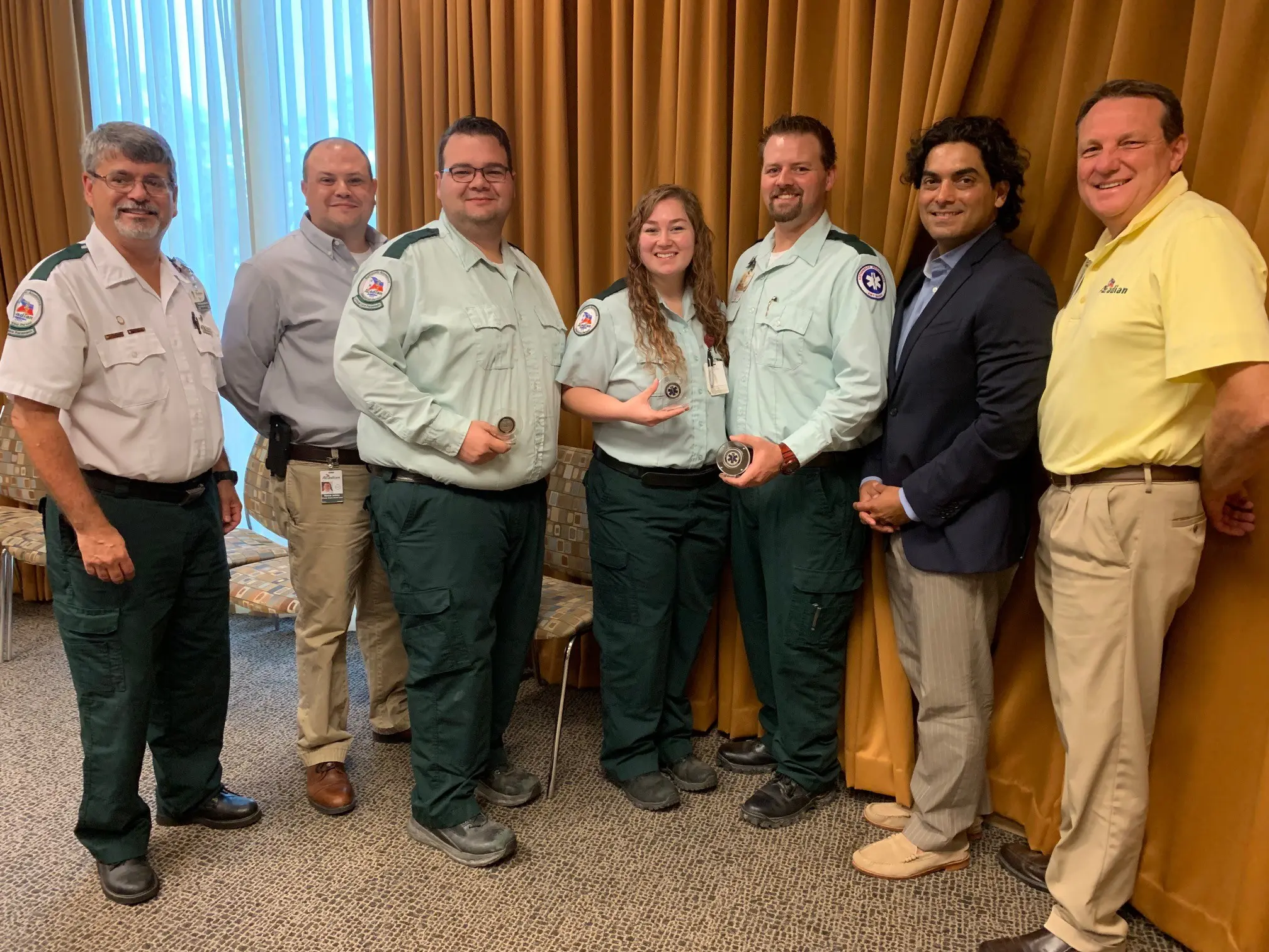 Northshore medics awarded with challenge coins