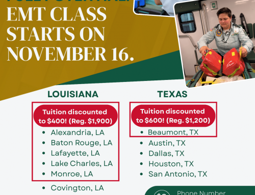EMT Training Courses in LA and TX – November 2026