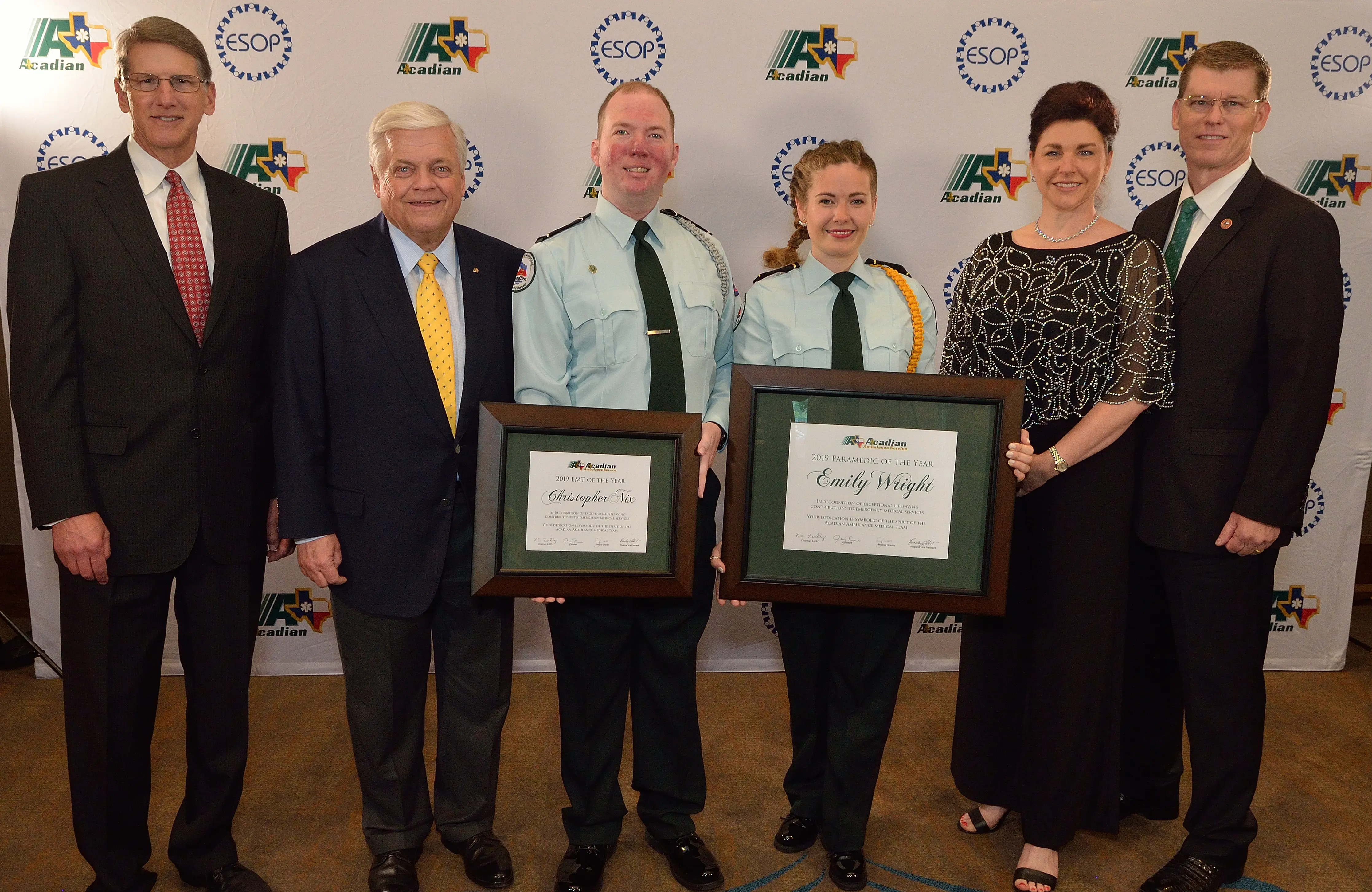 Acadian Ambulance Texas Honors Paramedics and EMTs of the Year