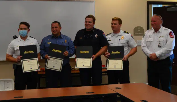 Acadian Texas honors medics and Orange Fire Department