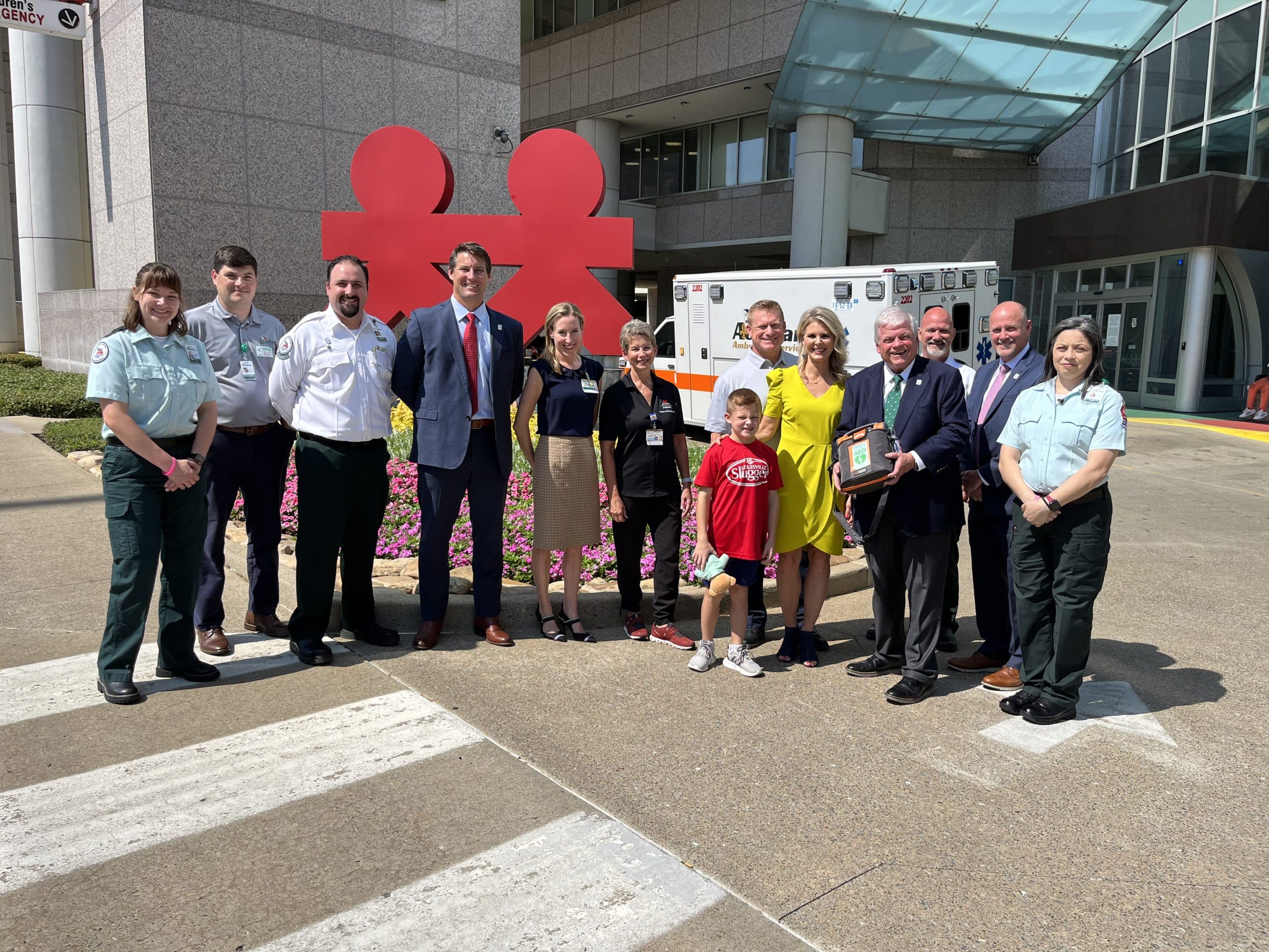 Acadian Ambulance donates AED to Project ADAM