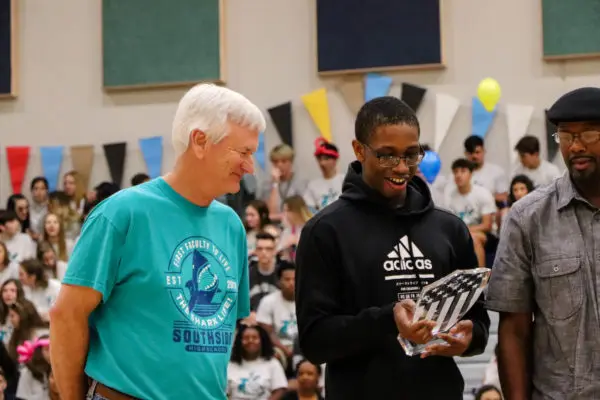 Southside High School student honored for saving father's life