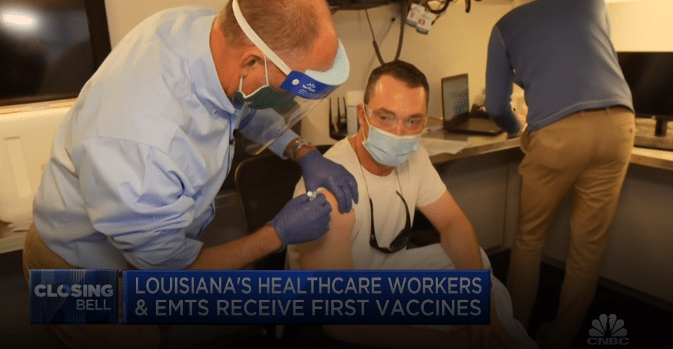 In the News: Louisiana's healthcare workers and EMTs receive first COVID vaccines