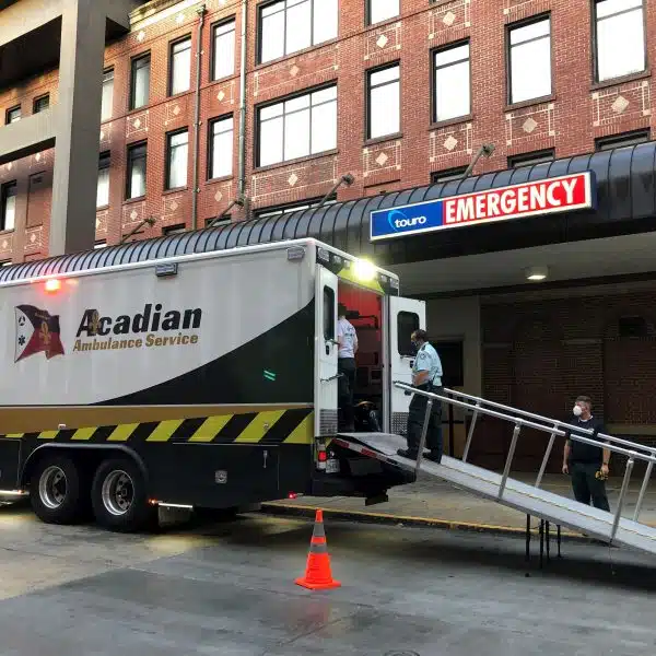 Acadian Ambulance outside of Touro