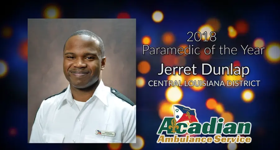 2018 Paramedic of the Year Jerret Dunlap