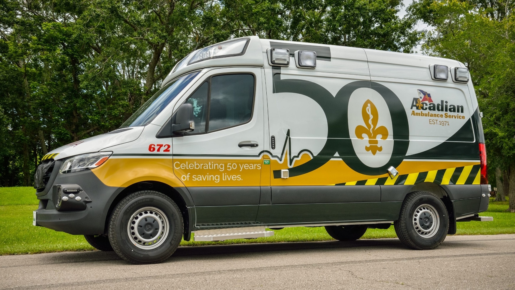 Acadian Ambulance van